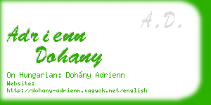 adrienn dohany business card